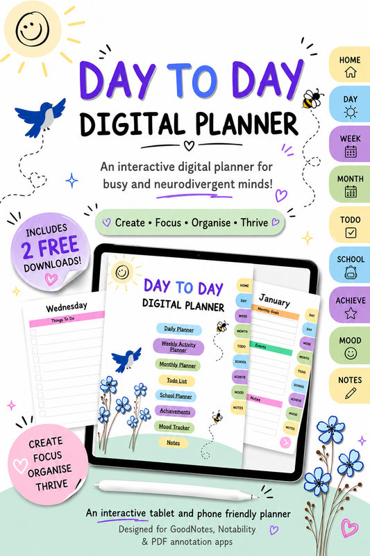 Day To Day Interactive Digital Planner