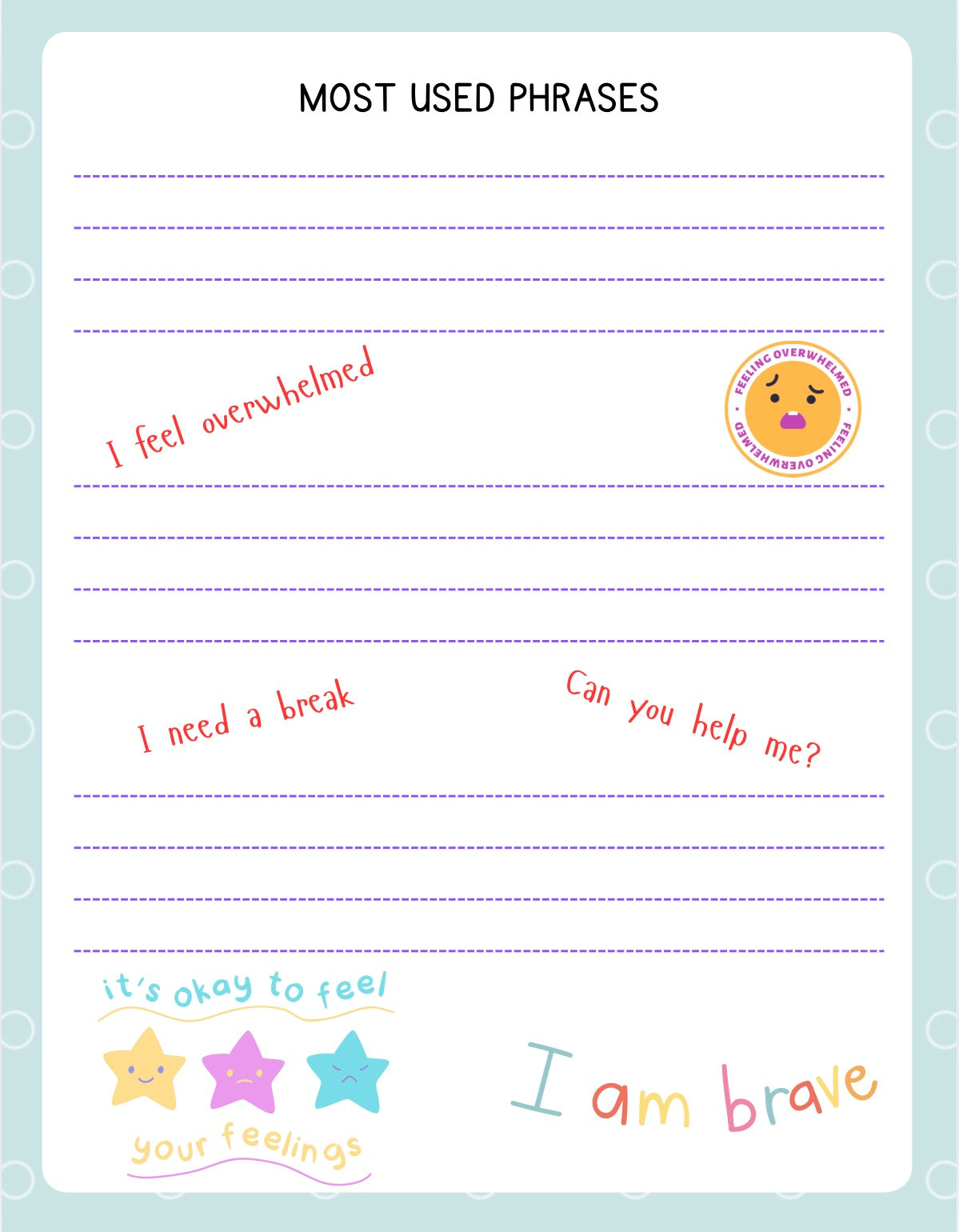 ADHD Planner for Kids | Neurodivergent Child Routine & Feelings Toolkit | Printable Weekly / Monthly Planner PDF | Child Friendly