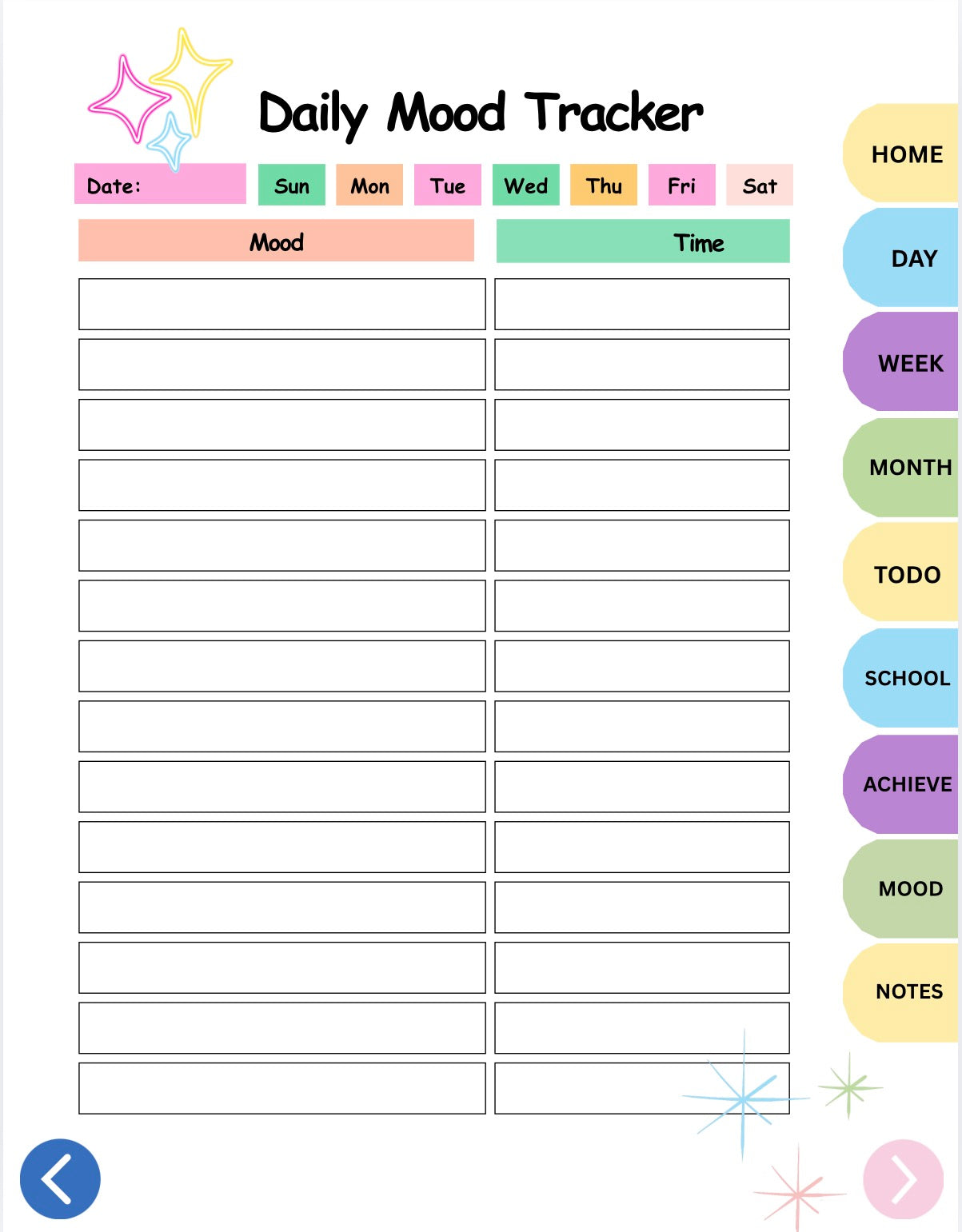 ADHD Interactive Digital Planner