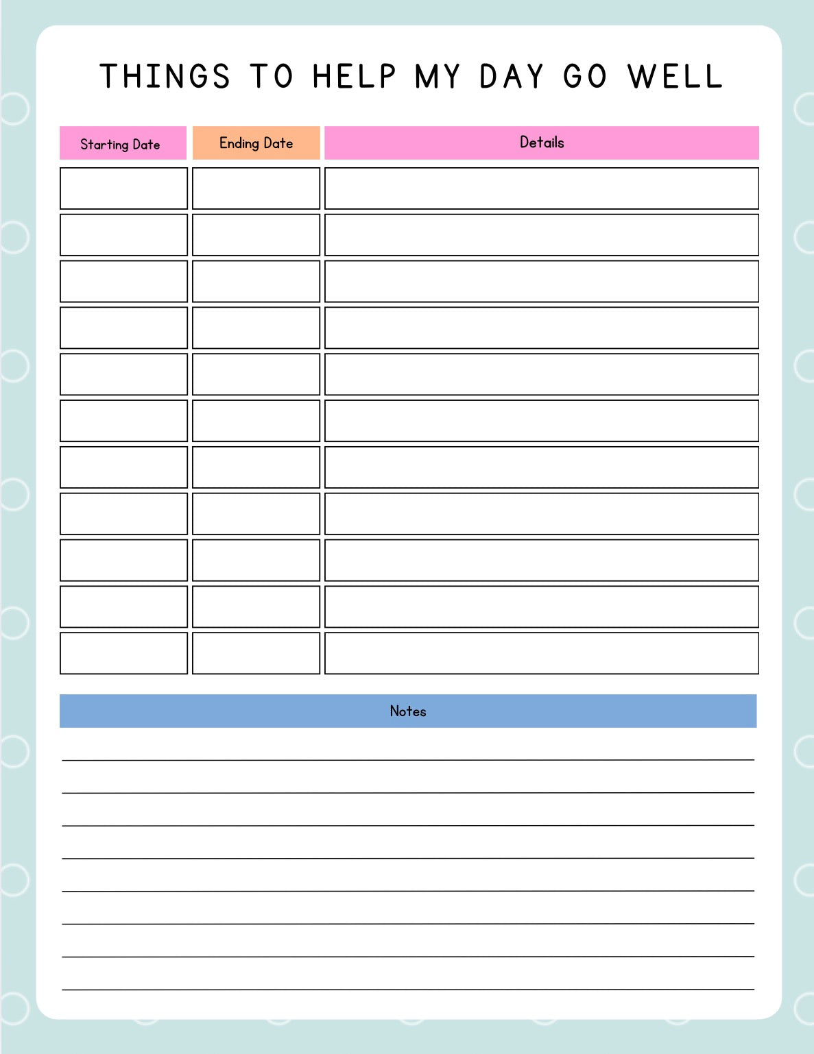 ADHD Planner for Kids | Neurodivergent Child Routine & Feelings Toolkit | Printable Weekly / Monthly Planner PDF | Child Friendly