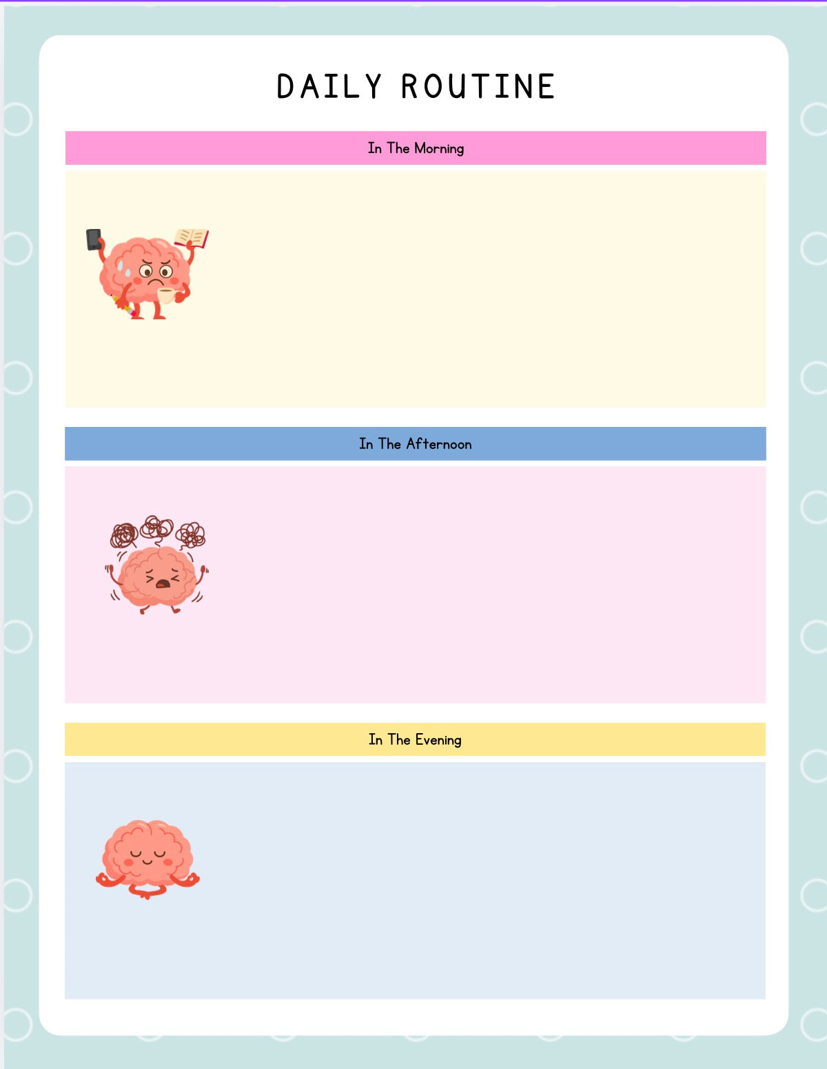 ADHD Planner for Kids | Neurodivergent Child Routine & Feelings Toolkit | Printable Weekly / Monthly Planner PDF | Child Friendly
