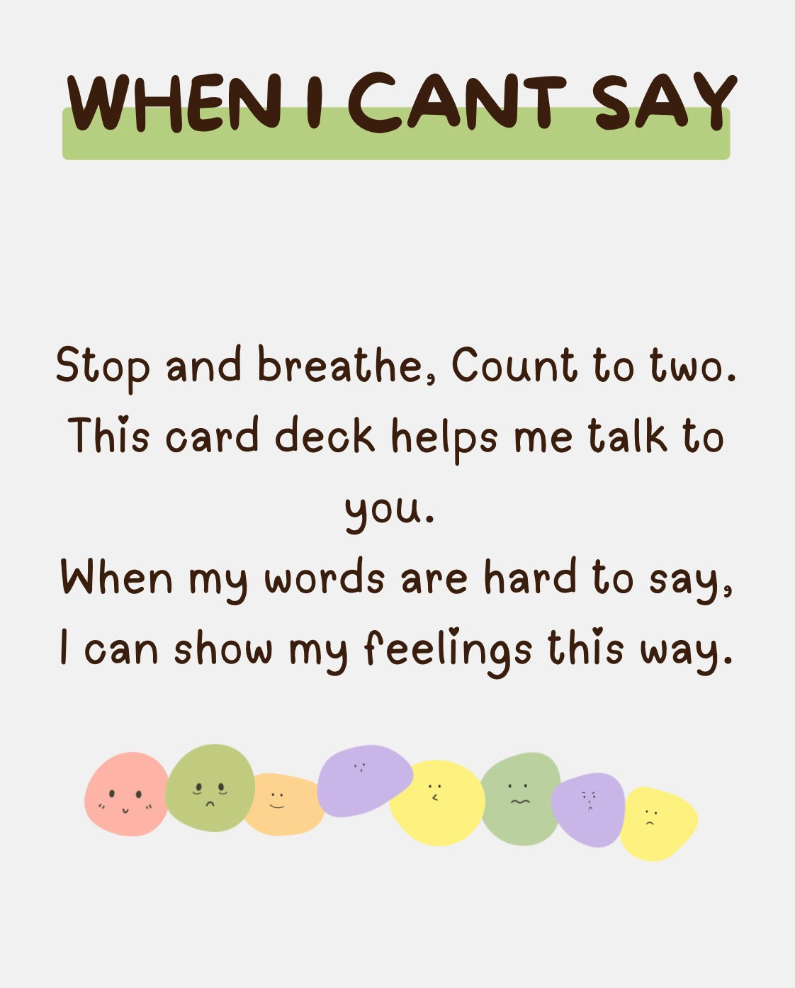 Children’s Emotions & Feelings Card Deck | Printable Emotional Regulation Cards