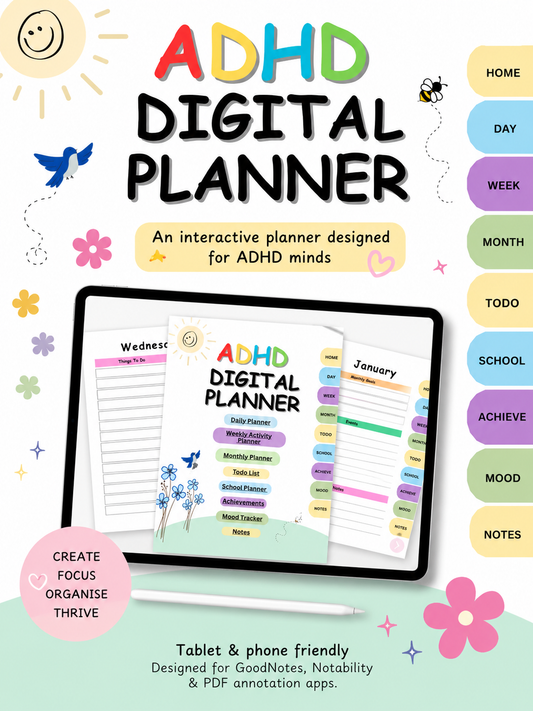 ADHD Interactive Digital Planner