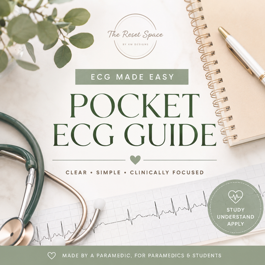 ECG Pocket Guide (A6) – Student Paramedic ECG Interpretation Download | Digital Download Format