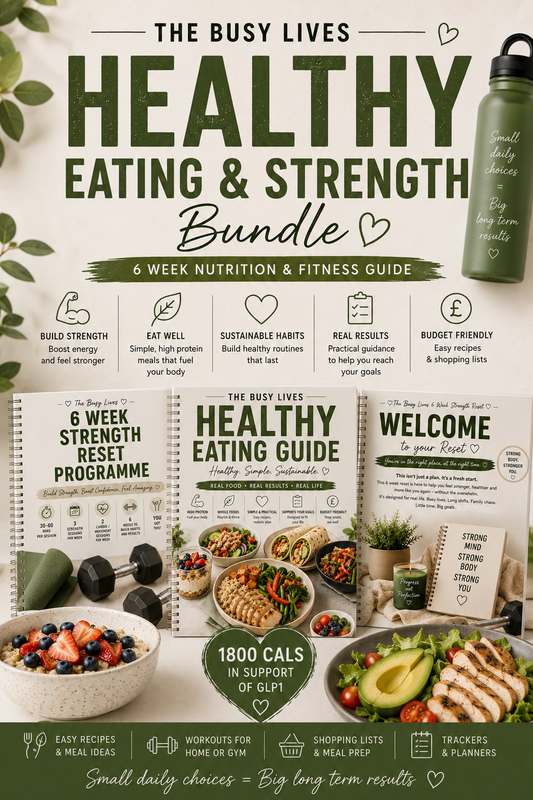 Reset Your Routine – The GLP-1 Lifestyle Reset 6 week Nutrition, Strength & Healthy Habits ebook.