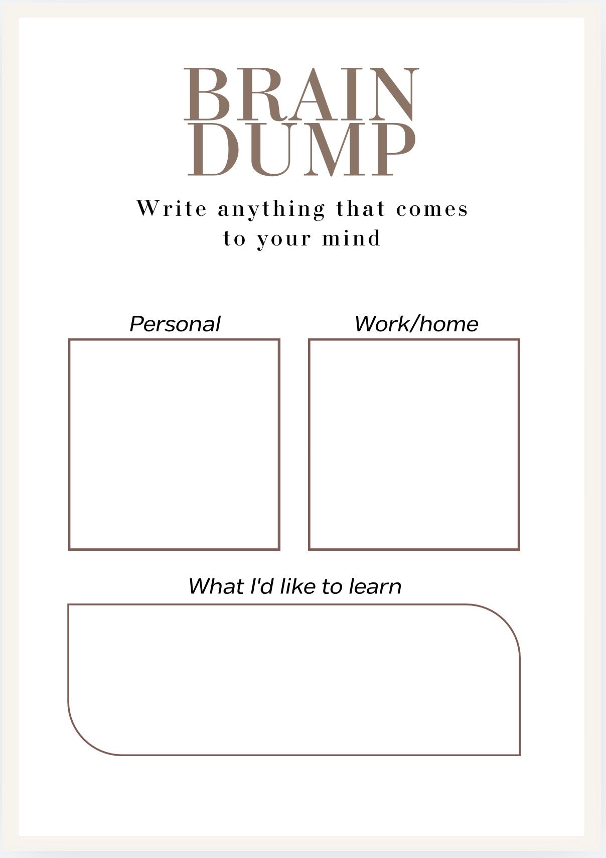 A Reset, Self-help & Reflection Workbook for When Life Feels Too Much