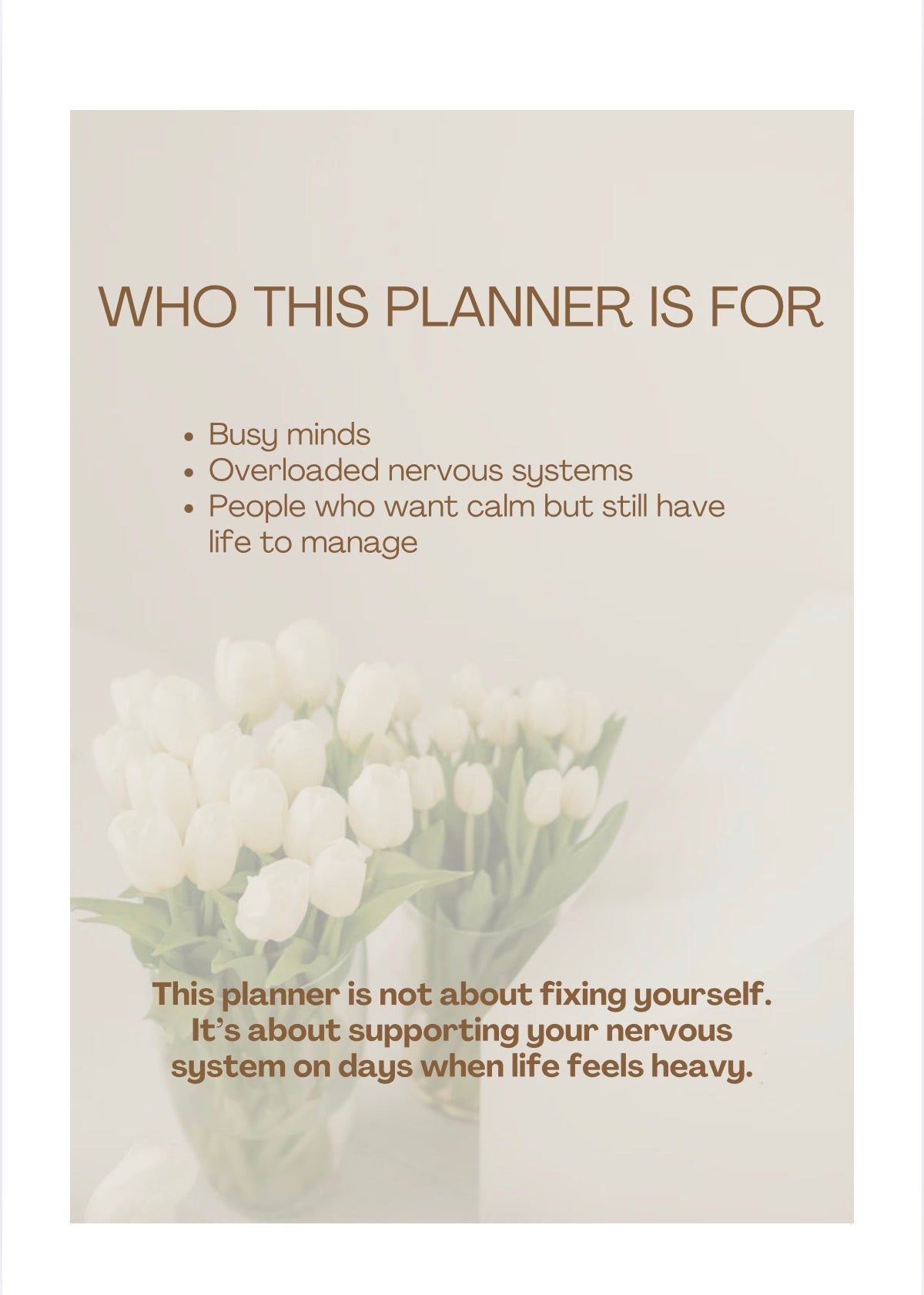 Calming Your Mind  |  Compact Weekly Planner & Gentle Reset Journal