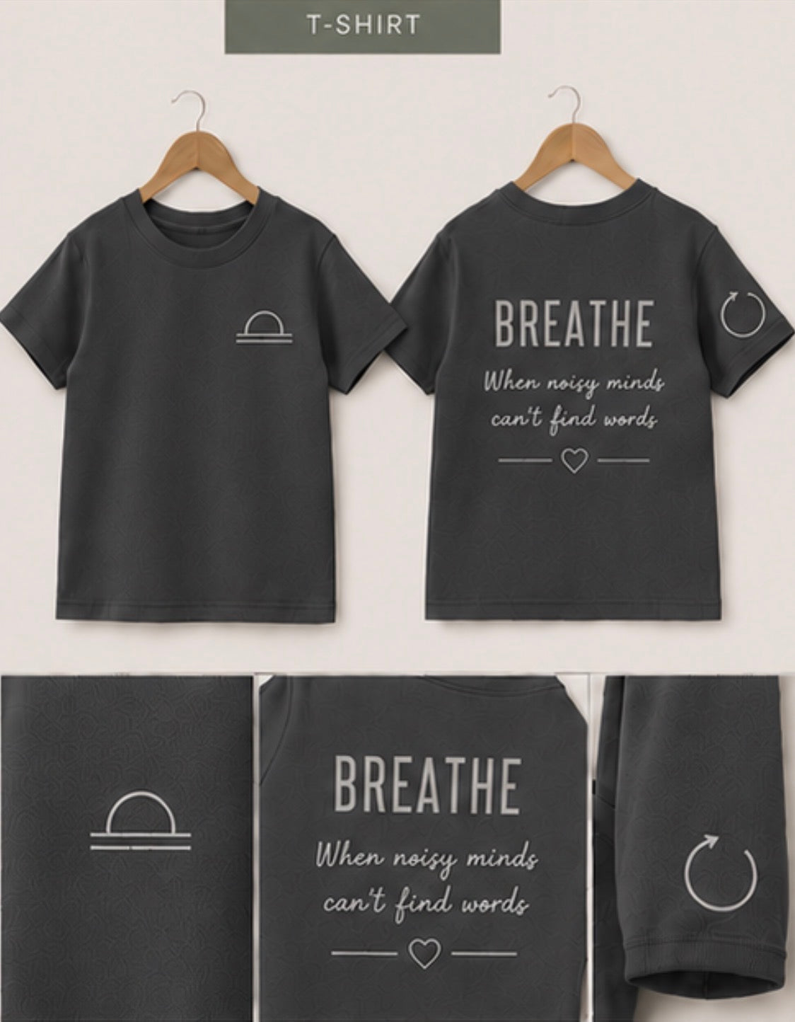 BREATHE | Kids Oversized Hoodie, Sweatshirt & T-Shirt | Supportive Clothing for Big Feelings & Busy Minds